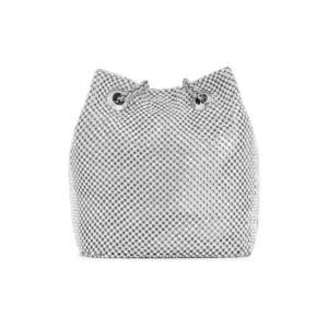 MINI SECCHIELLO GUESS LUA MINI BUCKET DONNA SILVER