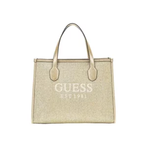 BORSA SHOPPER GUESS LAMINATA RAFFIA